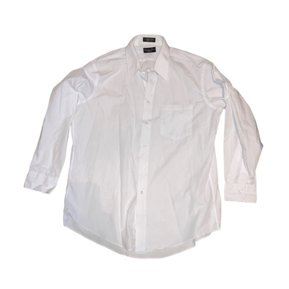 Christian Dior mens button up white shirt